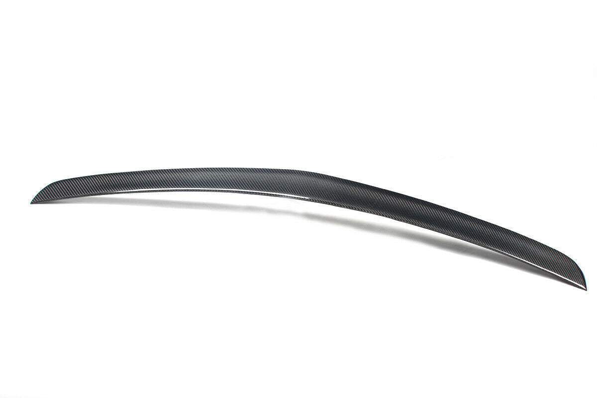 1Pc Carbon Fiber Rear Trunk Spoiler Lip For Benz W212 E250 E350 E550 E63 4Dr ANG
