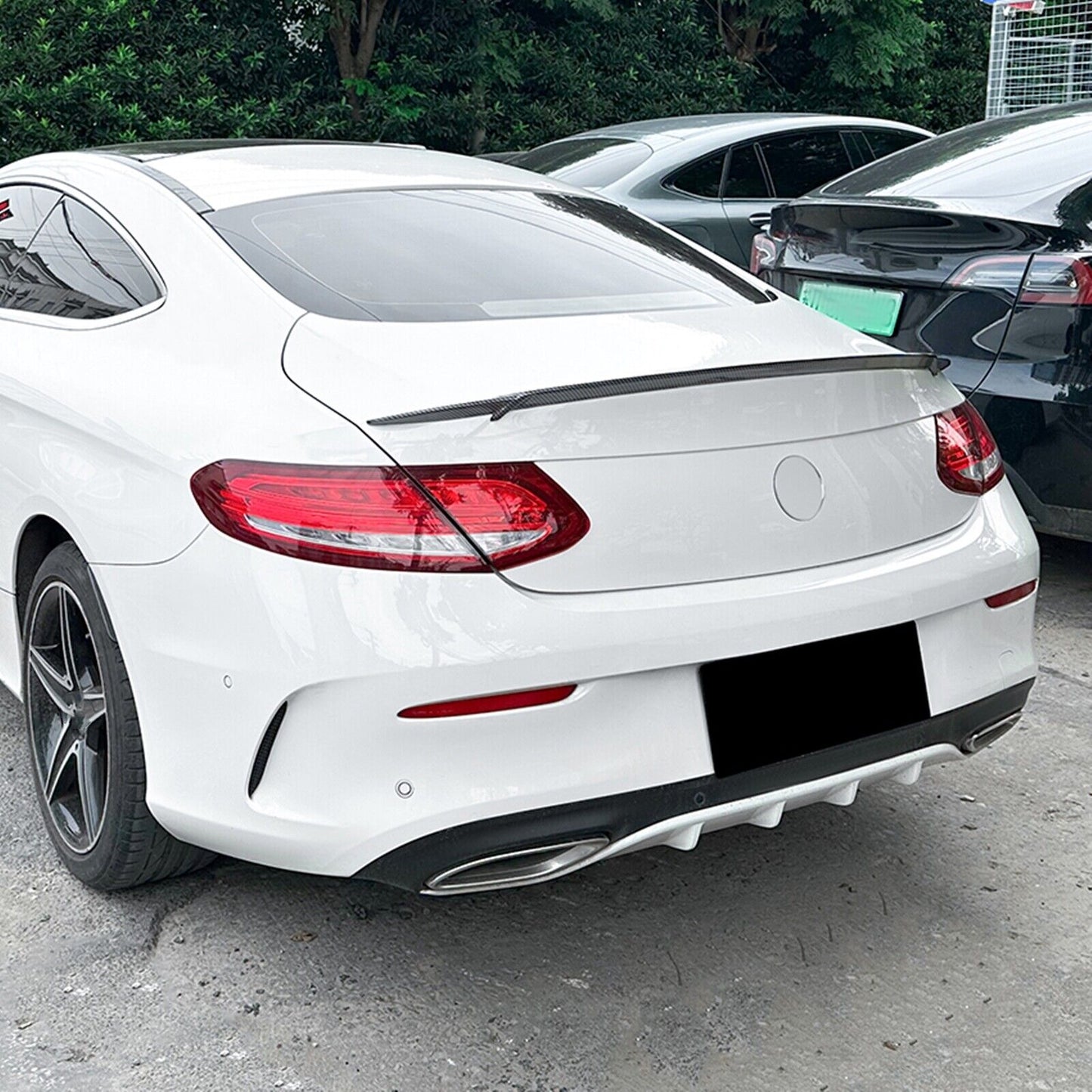 Rear Trunk Spoiler Wing For Benz C Class Coupe C205 C200 C260 C300 AMG 2015-2021