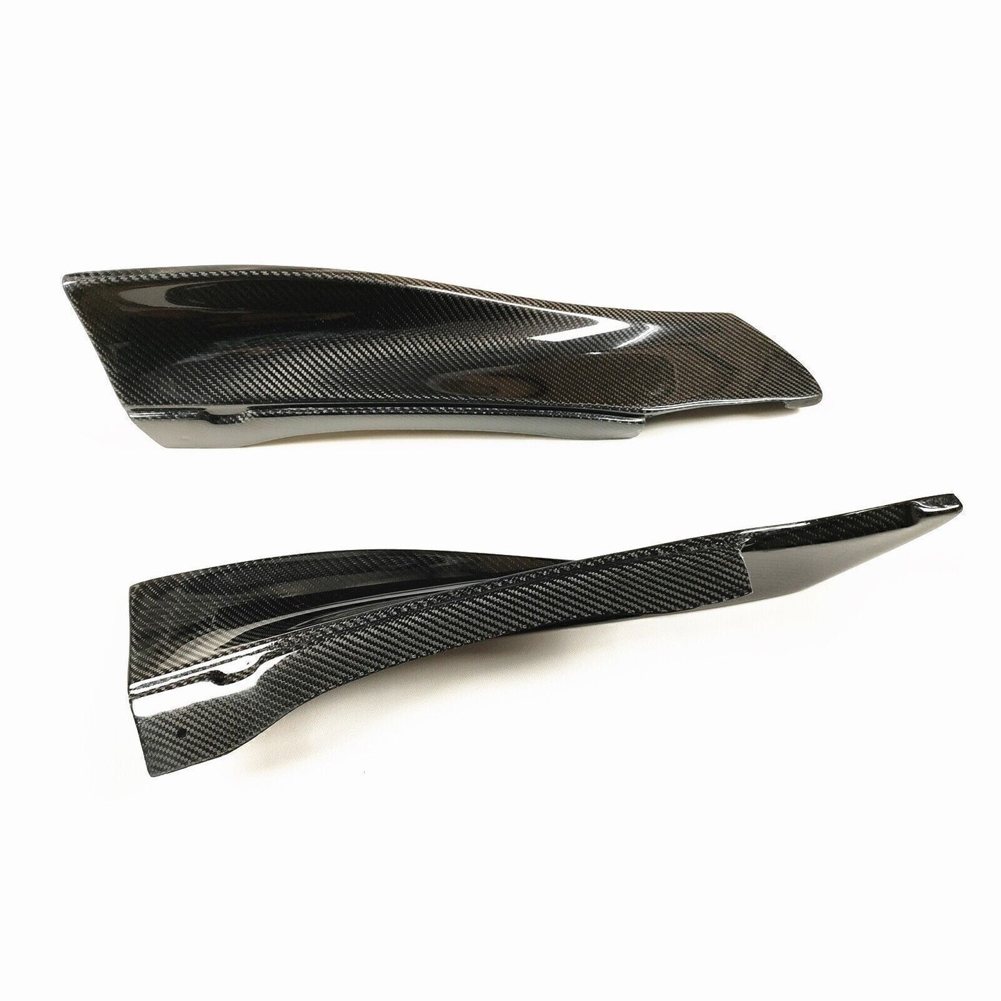 1Set Carbon Fiber Rear Bumper Diffuser Lip For Benz C63 AMG S PSM 2015-2021 2 Dr