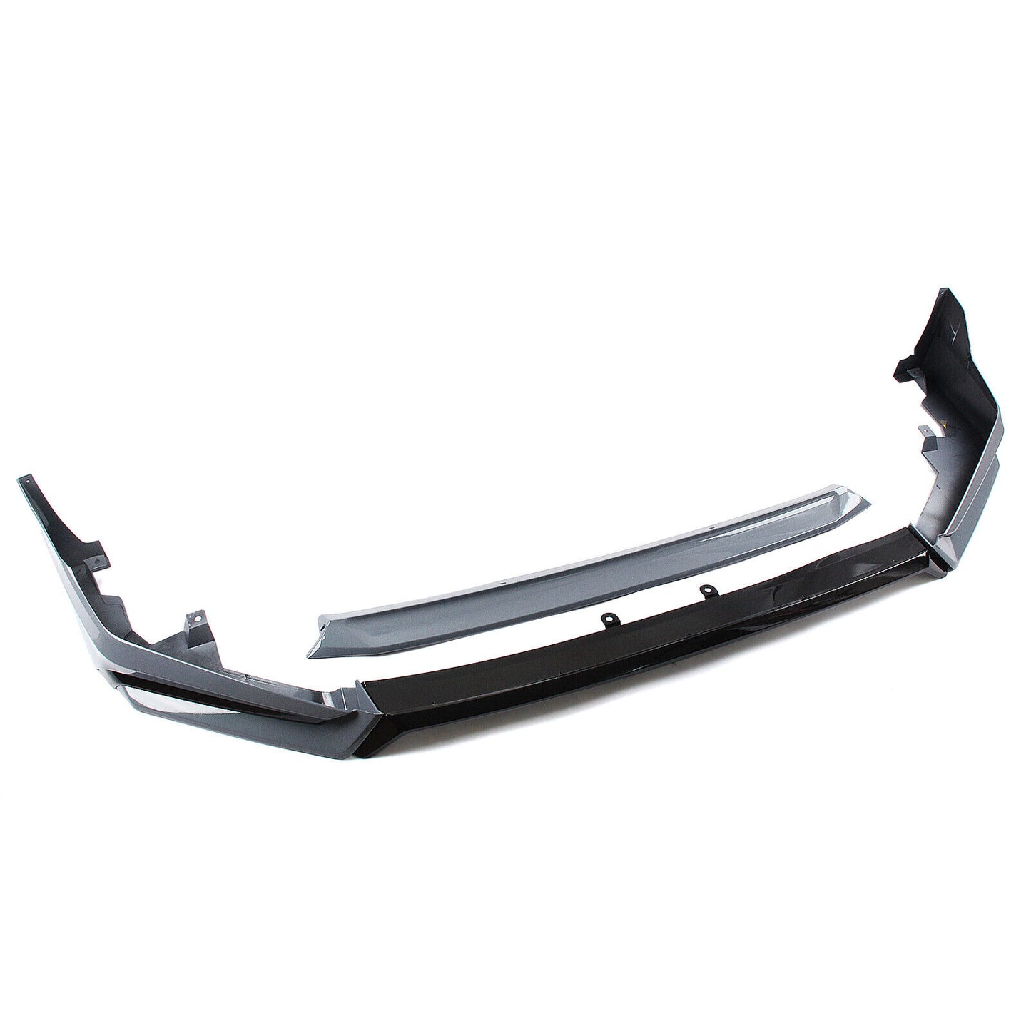 1Set Front Bumper Spoiler Lip Side Cover Gray For Honda Civic 11th All 2022-2024