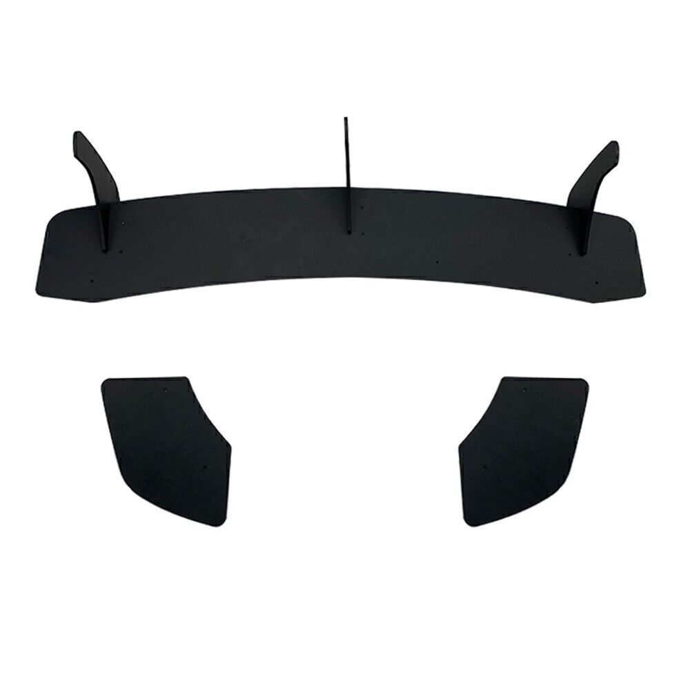 1Set Black Rear Bumper Diffuser with flaps For Volkswagen Scirocco R 2015-2016