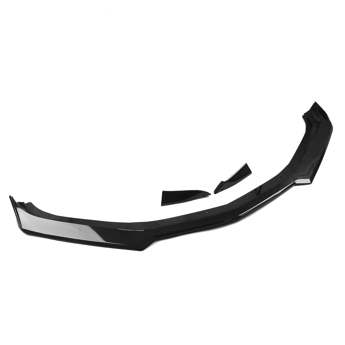 1Set Front Bumper Spoiler Lip Kit For Chevy Camaro 2016-2022 Carbon Fiber Look