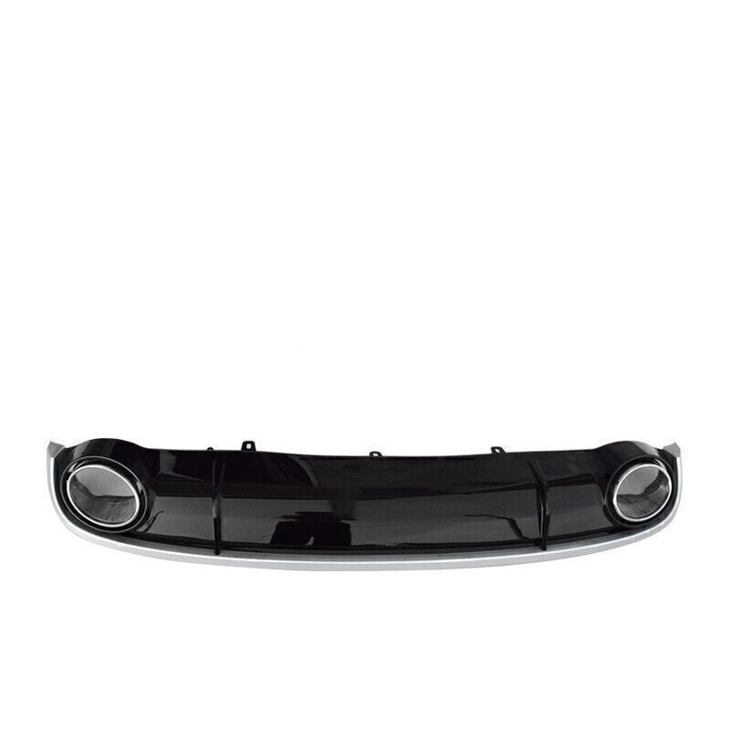 1Pc Car Rear Diffuser Wing Lip Cover Guard Glossy Black For Audi A7 2012-2015