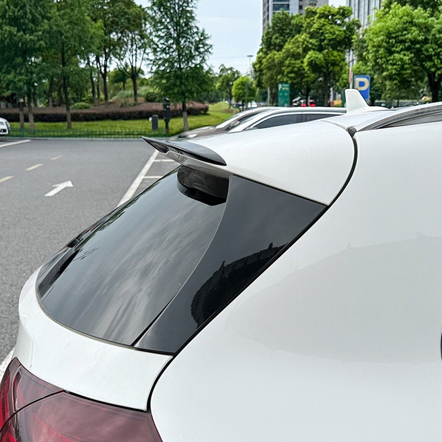 Rear Trunk Spoiler Wing For Benz X156 GLA180 GLA200 250 GLA45 AMG 2014-19 Black