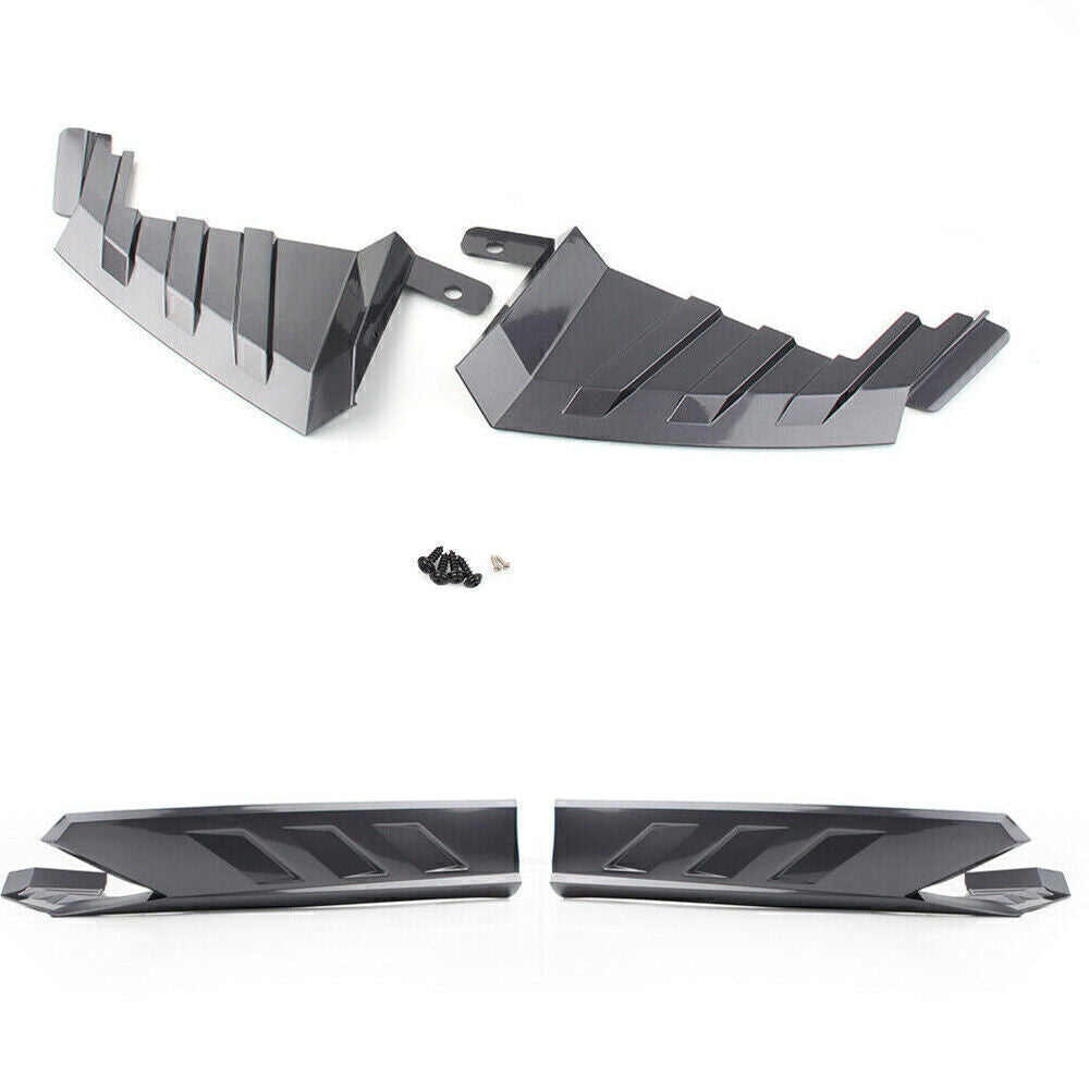 1Set Car Rear Bumper Side Cover Trim Kit Silver For Honda Accord 10th 2018-2020