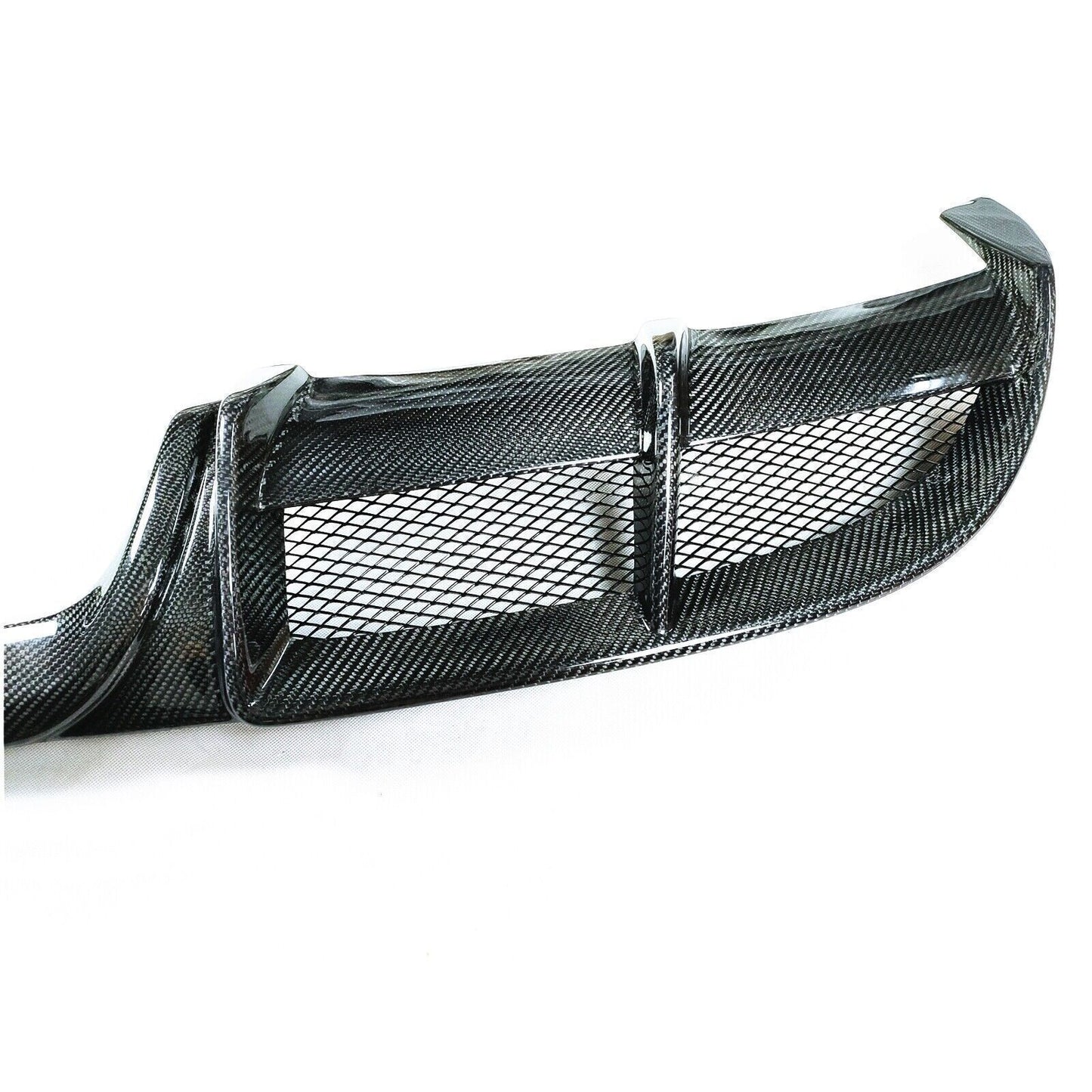 1x Rear Bumper Diffuser Lip For Porsche 718 Boxster Cayman 2016-18 Carbon Fiber