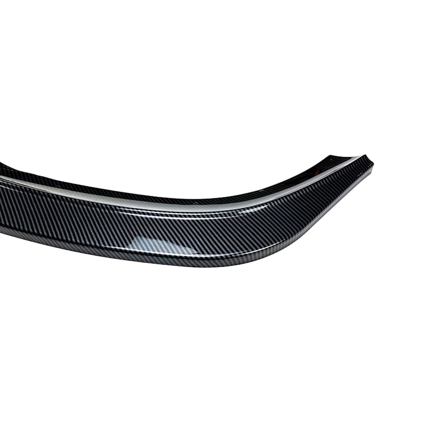 1 Set Front Bumper Spoiler Splitter Lip For VW ID.3 2019-2022 Carbon Fiber Look