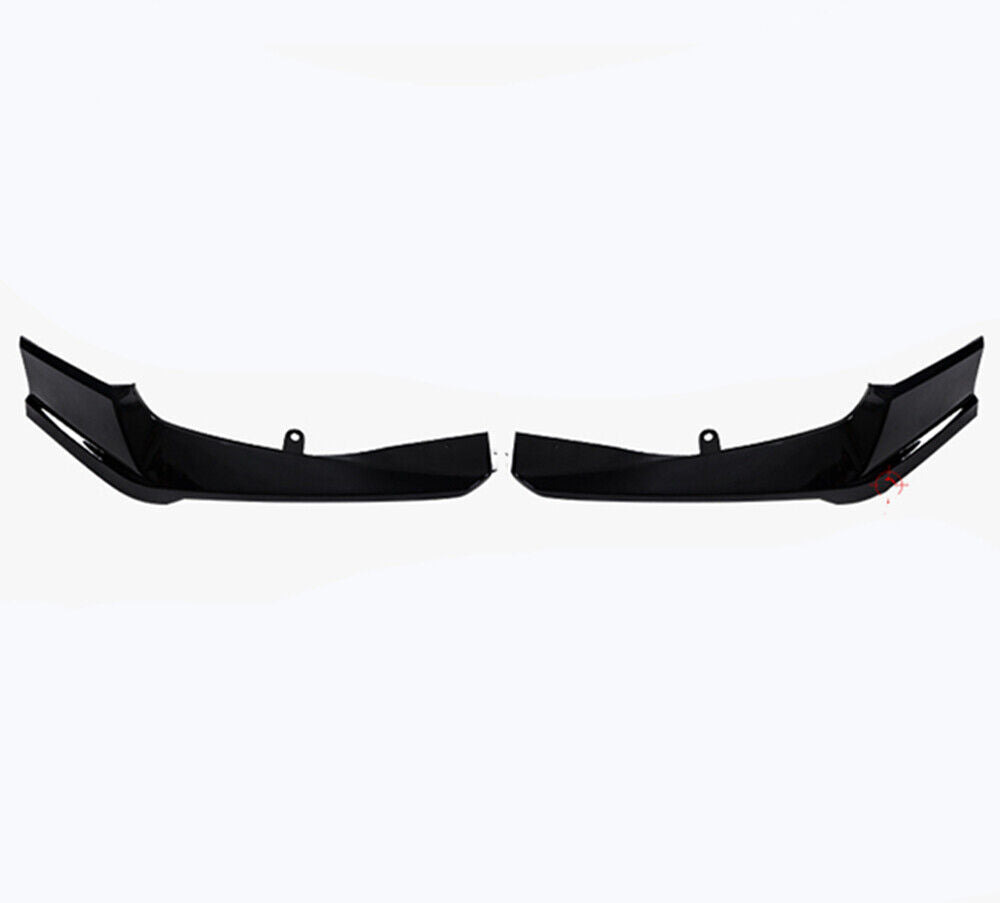 1Pair Black Front Bumper Side Cover Trim Molding Kit For Honda Accord 2018-2020