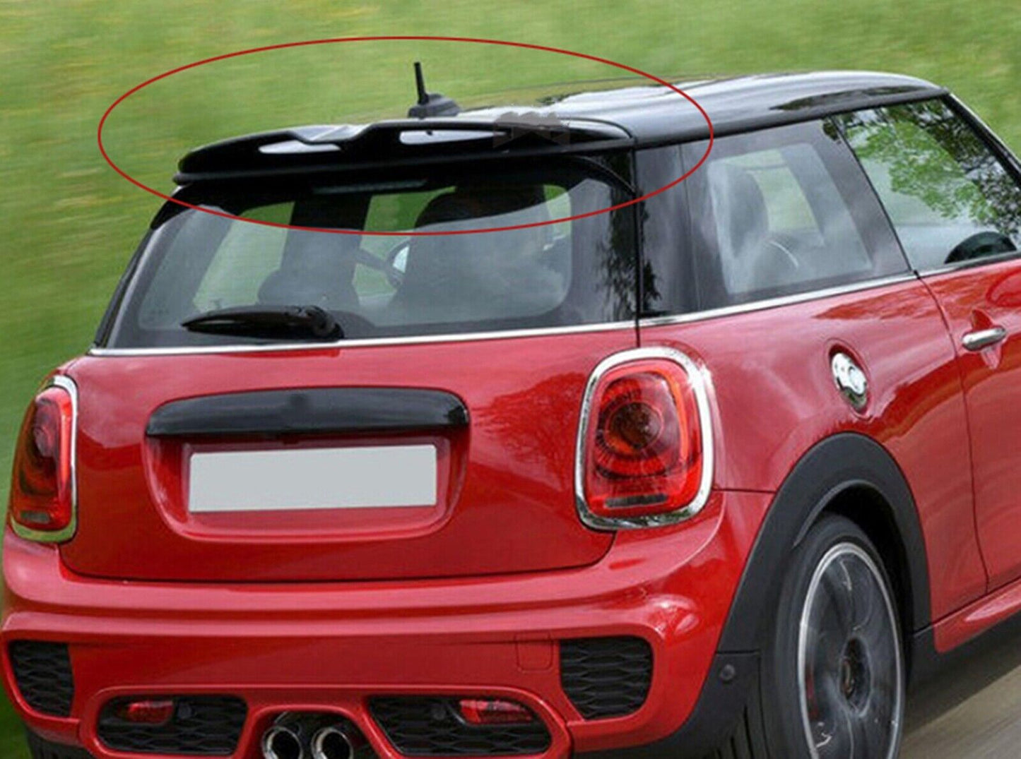 1x Carbon Fiber Rear Trunk Spoiler Roof Wing Lip For Mini Cooper S F56 2013-2023