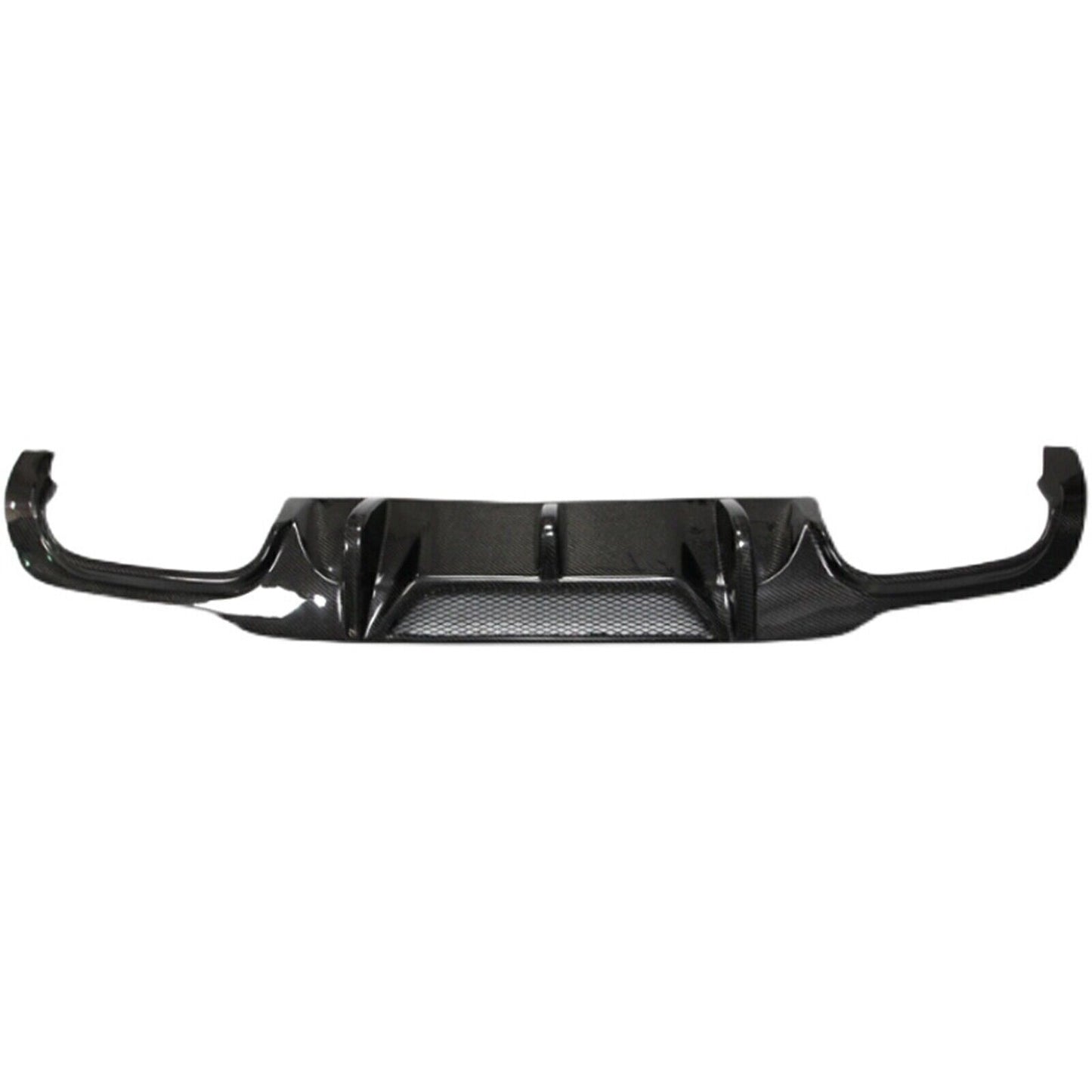 1Set Rear Diffuser Lip Bumper For Benz W204 C63 AMG 2012-2015 V Carbon Fiber