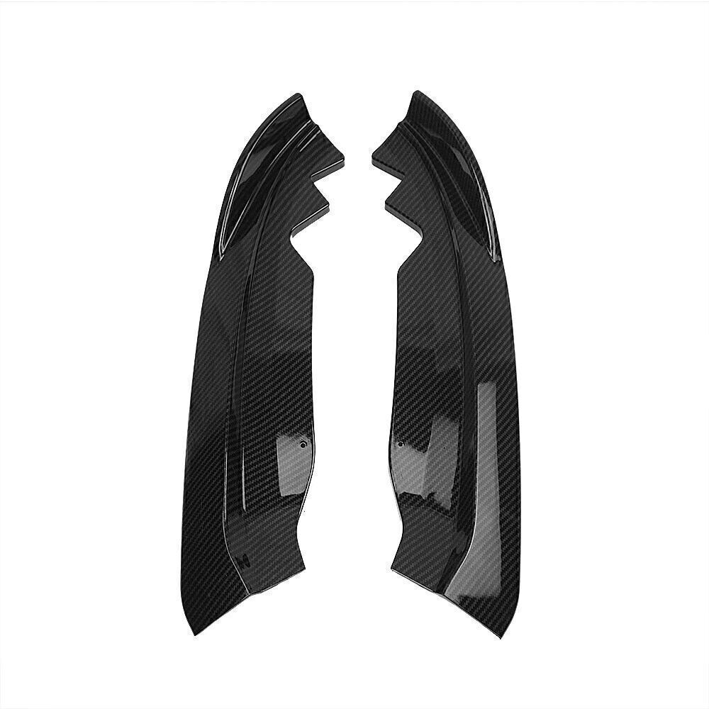 1Set Carbon Fiber Look Front Bumper Spoiler Splitter For Cadillac ATS 2015-2018