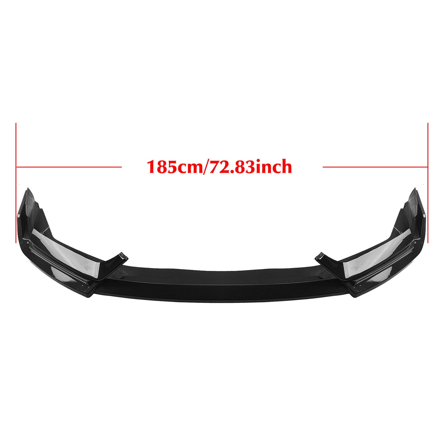 Front Bumper Spoiler Lip Splitter For Honda Civic SI Hatchback 2017-21 CB Style