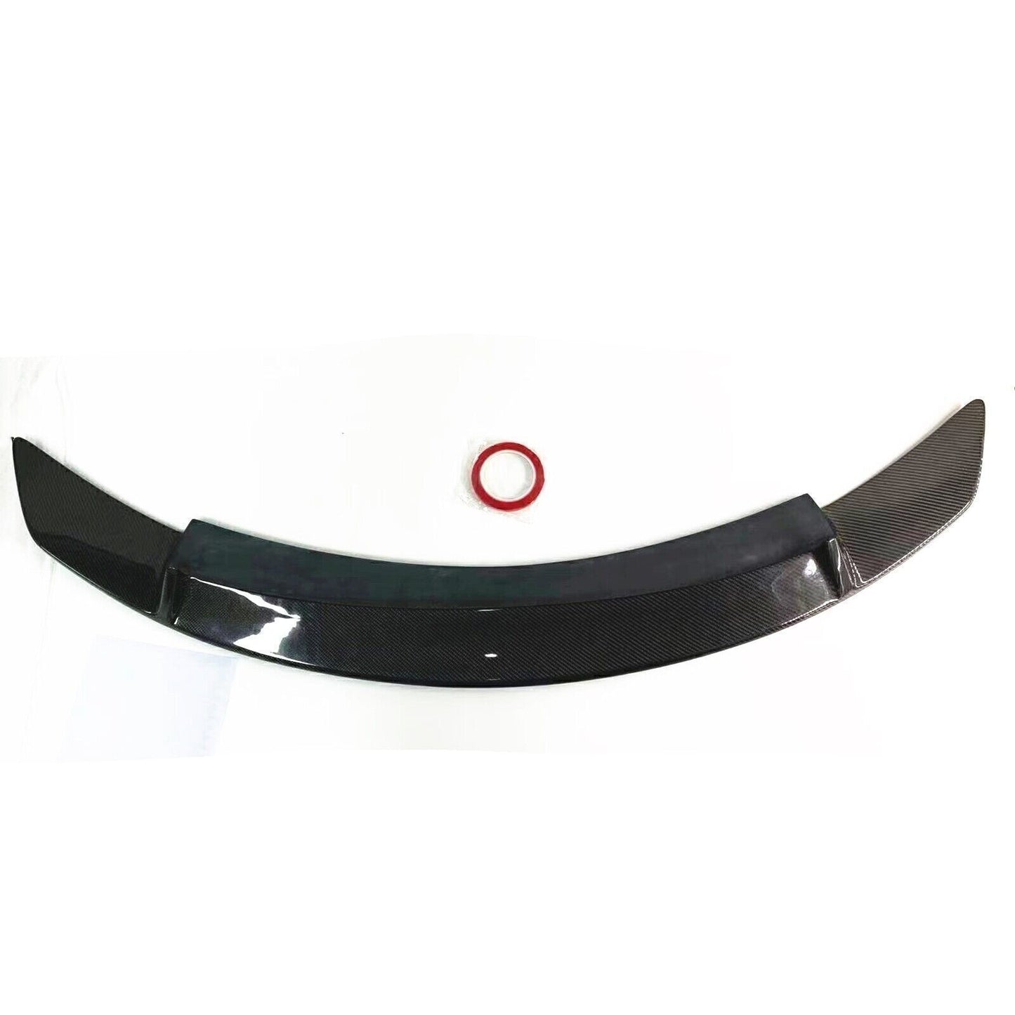1Set Real Carbon Fiber Rear Roof Trunk Spoiler Wing Lip For Jaguar XF 2016-2020