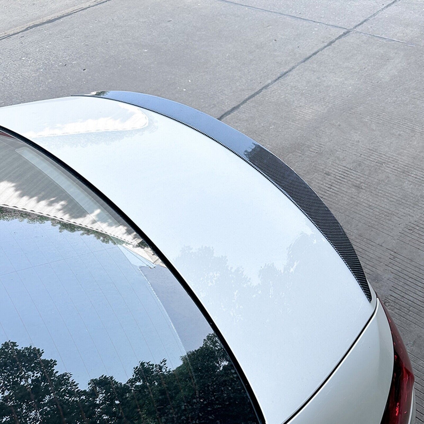 Rear Trunk Spoiler Wing For Benz C Class W206 C300 AMG Sedan 2021-2023 Carbon Fiber