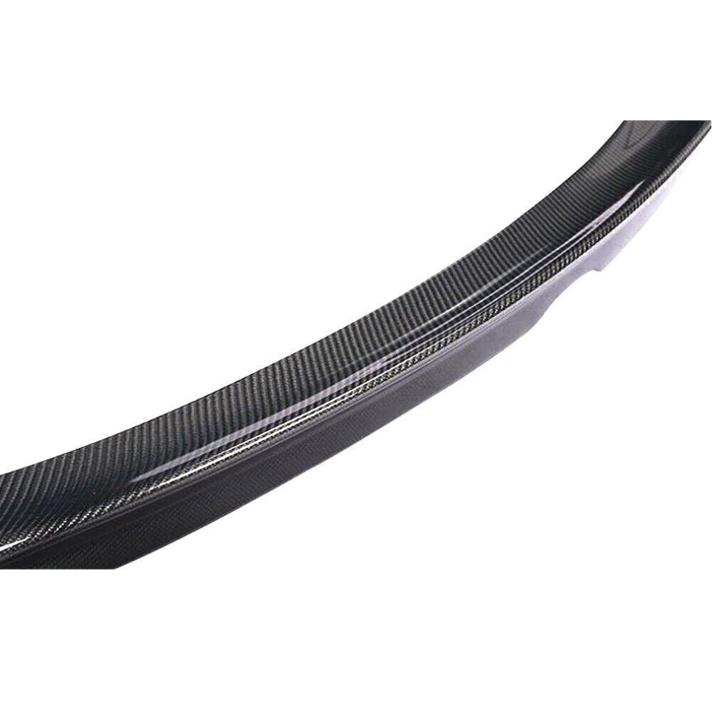 1x Car Rear Trunk Spoiler Wing Lip Carbon Fiber For Infiniti Q60 2018-2021 Black