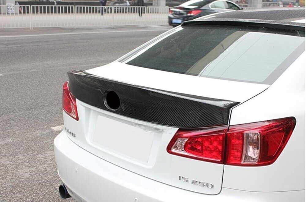 1Set Car Black Rear Trunk Wing Spoiler For Lexus IS250 IS350 ISF 2006-2013 Black