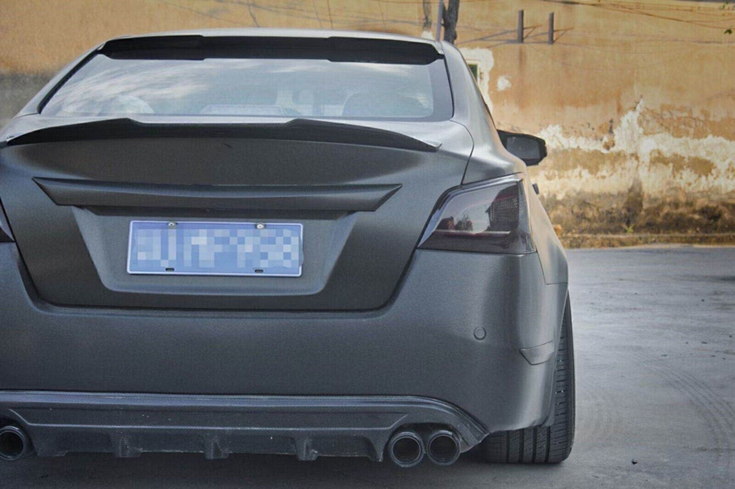 1 Set Rear Wing Spoiler Lip Carbon Fiber For Nissan Altima 2013-2015 Sedan PSM