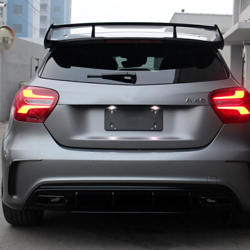 Rear Spoiler Wing Front Bumper Spoiler Set For Benz W176 A45 A180 AMG 2016-2018