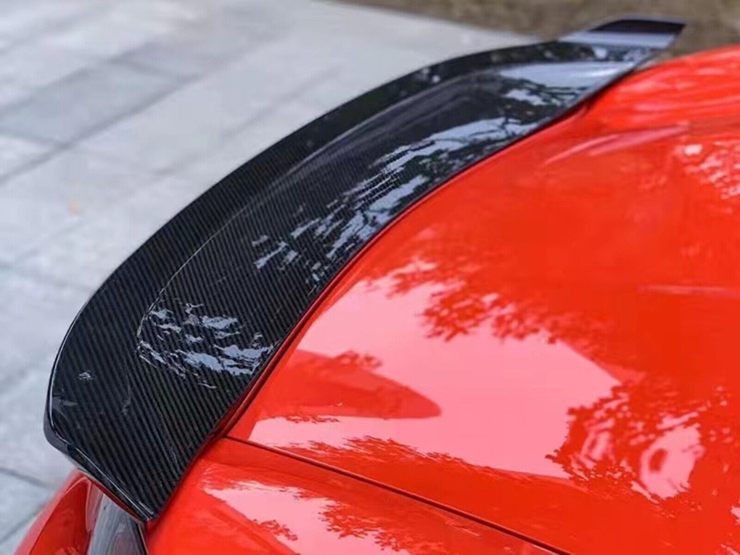 1x Carbon Fiber Car Rear Spoiler Lip Roof Wing For Porsche 718 Boxster 2017-2019