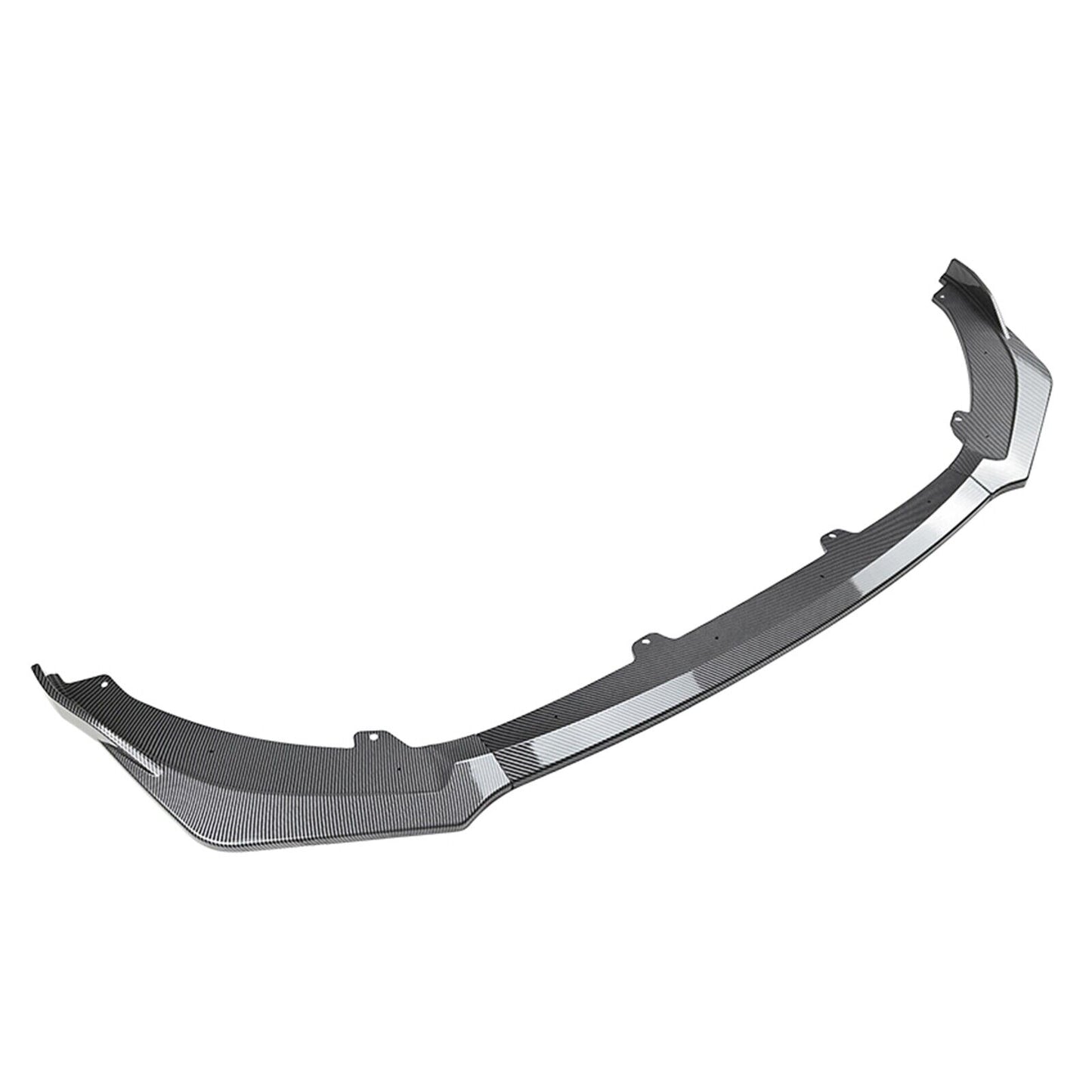 1Set Front Bumper Spoiler Lip For Kia Stinger 2018 2019-2023 Carbon Fiber Look