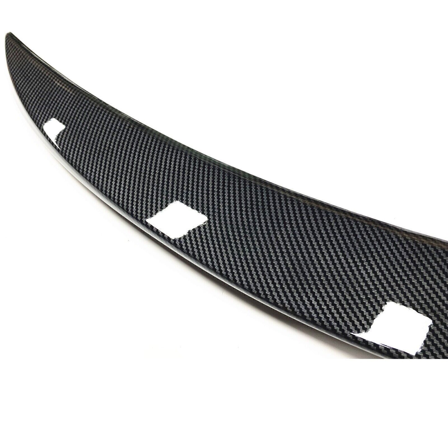 1x Rear Trunk Spoiler Roof Lip Kit For Infiniti Q60 2017-2019 Carbon Fiber Look