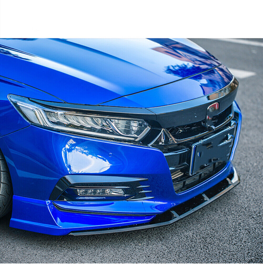 5x Car Front Bumper Blue Surround Molding Spoiler Kit For Honda Accord 2018-2020