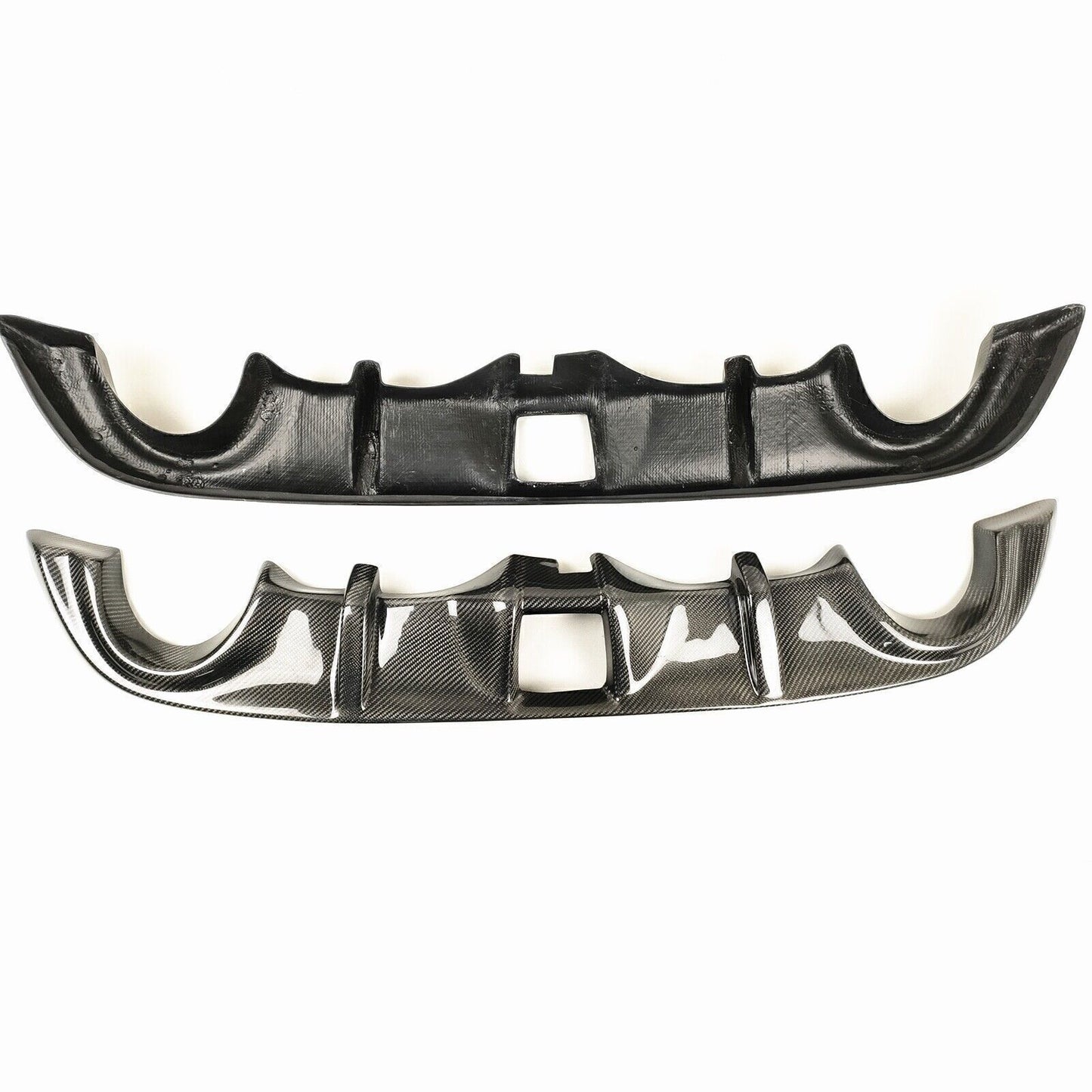 1Set Carbon Fiber Rear Bumper Diffuser Lip For Nissan 370z z34 2009-2020 Black