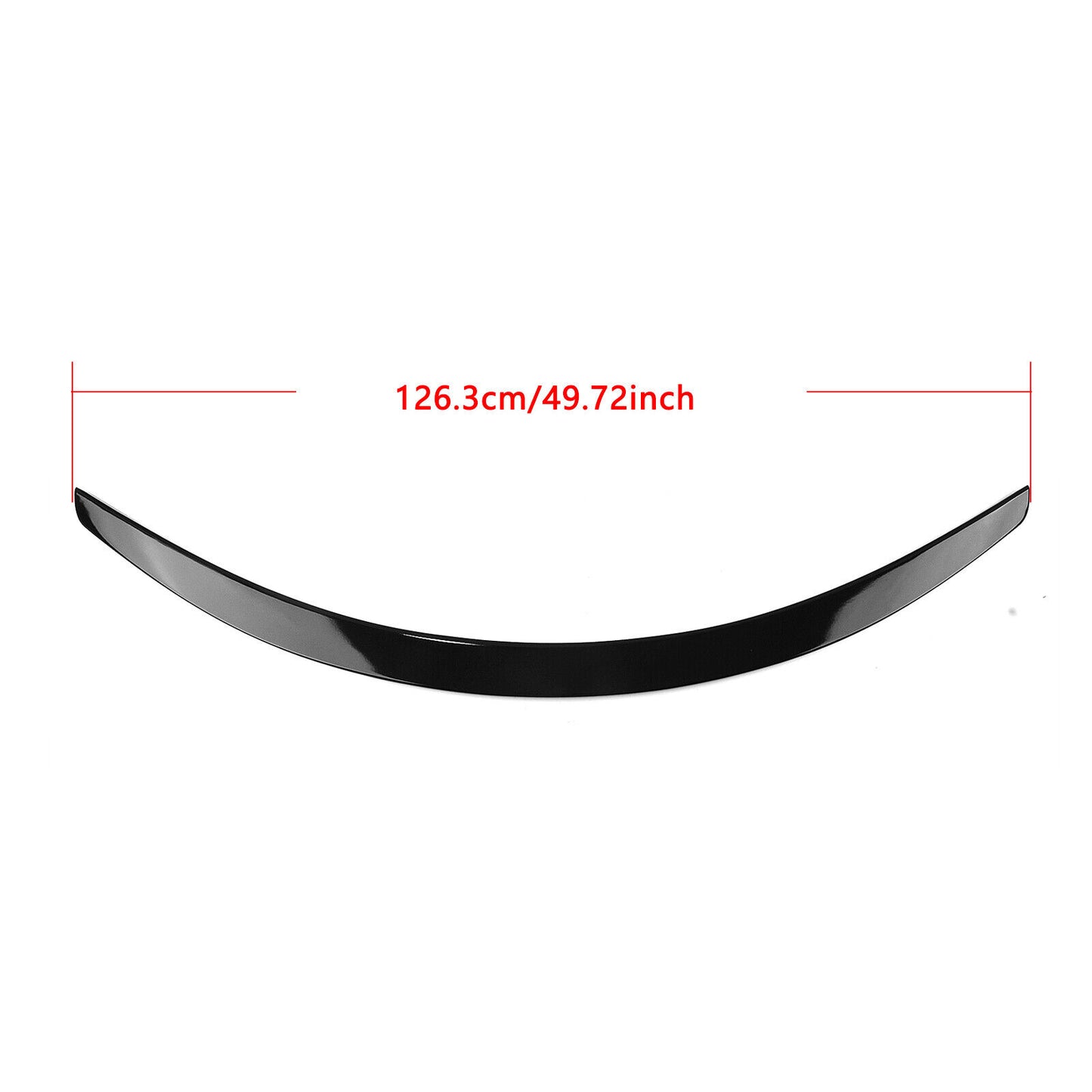1Pc Car Rear Trunk Spoiler Lip Wing Fit For Tesla Model S 2012-2022 Gloss Black
