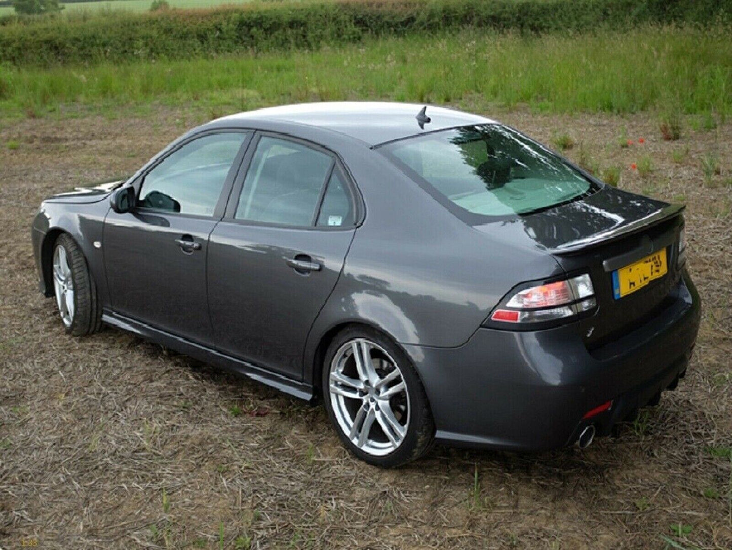 1x Carbon Fiber Car Rear Trunk Spoiler Wing Lip Roof Lid For Saab 9-3 2003-2012