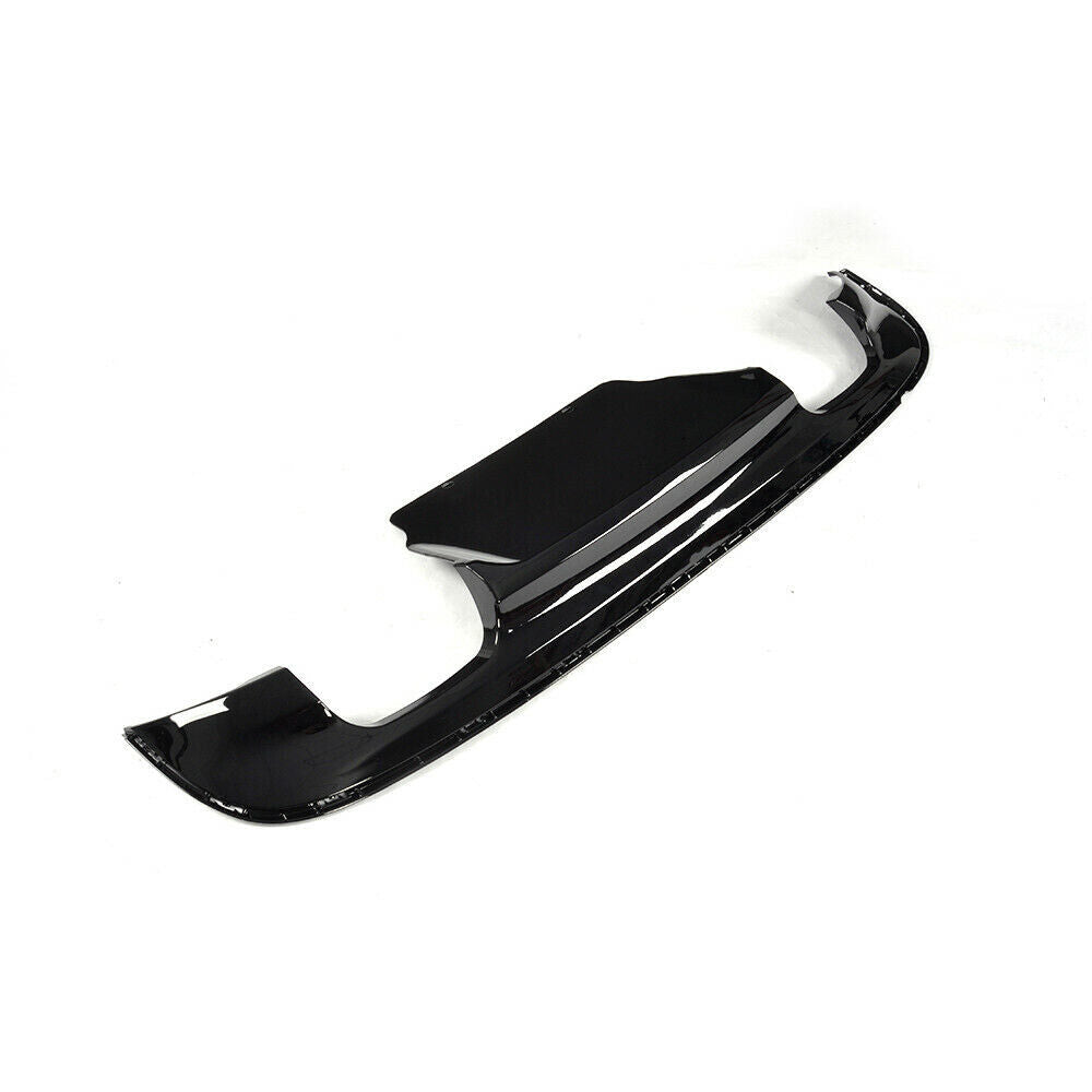 1x Rear Bumper Diffuser Lip For Jaguar XF Sedan 2016-2018 Quad Out Glossy Black