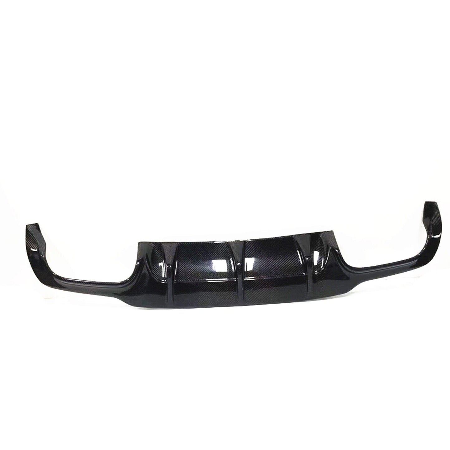1x Carbon Fiber Rear Bumper Diffuser Lip For Benz W204 C63 AMG 2012 2013-2014