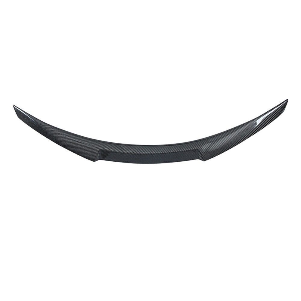 1x Car Rear Trunk Spoiler Wing Lip Carbon Fiber For Infiniti Q60 2018-2021 Black