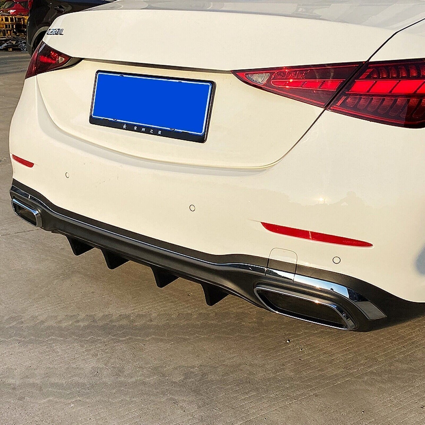 1x Rear Bumper Lower Valance Guard For Benz W206 C200 C260 C300 C Class 2022+