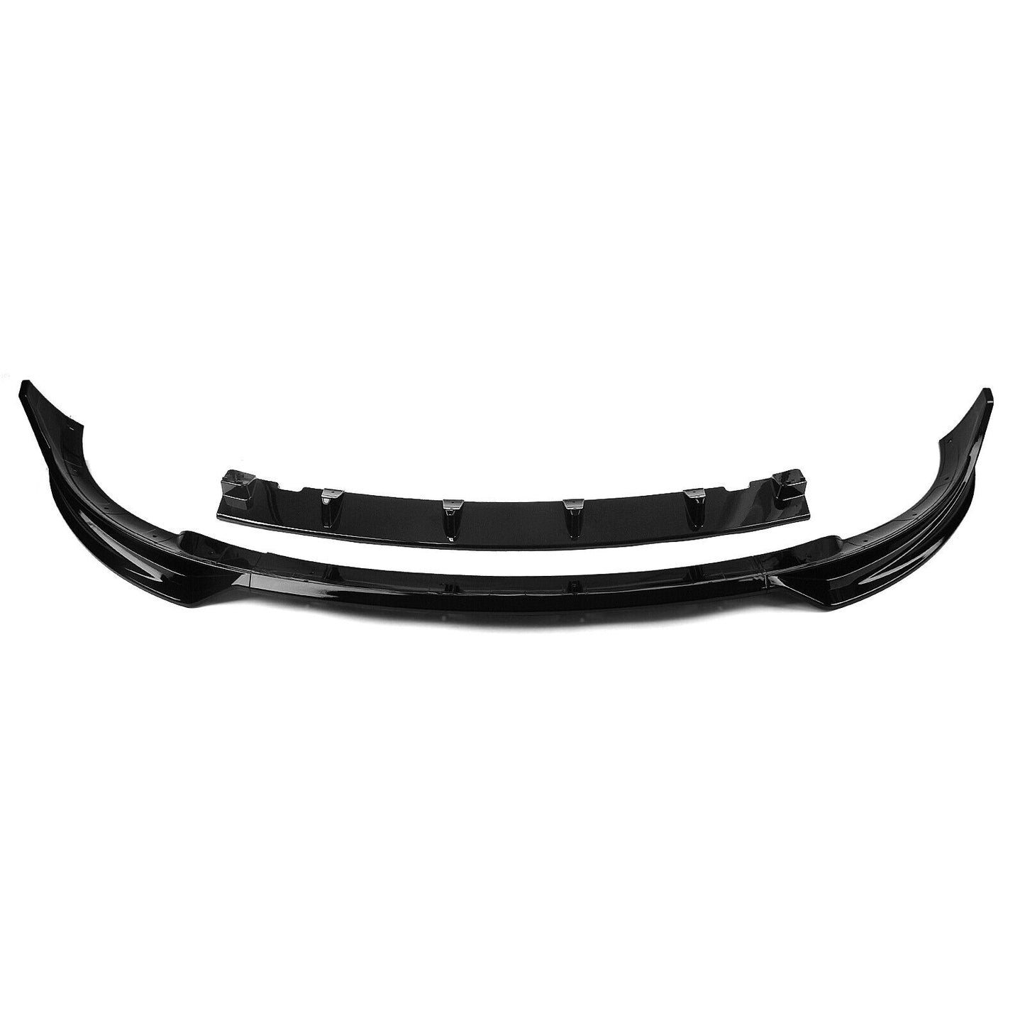 Glossy Black Front Bumper Spoiler Lip Splitter Kit For Tesla Model Y 2020-2023