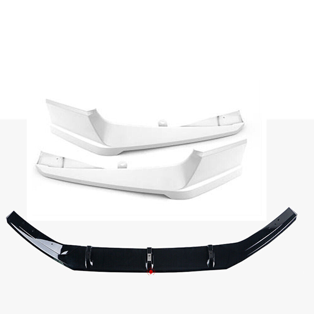 White Front +Rear Spoiler Surround Side Cover Trim For Honda Accord 2018-2020