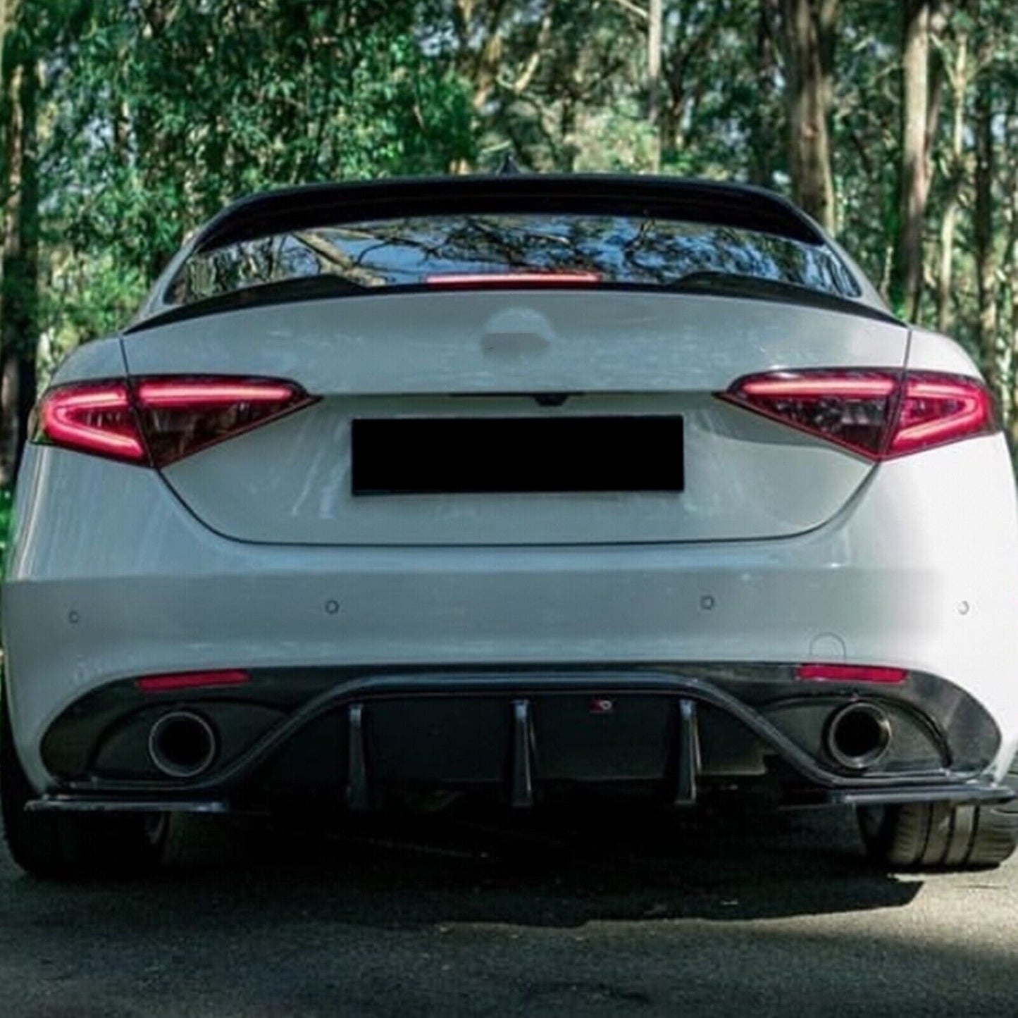 1Pc Rear Trunk Spoiler Wing Lip For Alfa Romeo Giulia Sedan 2015-23 Gloss Black