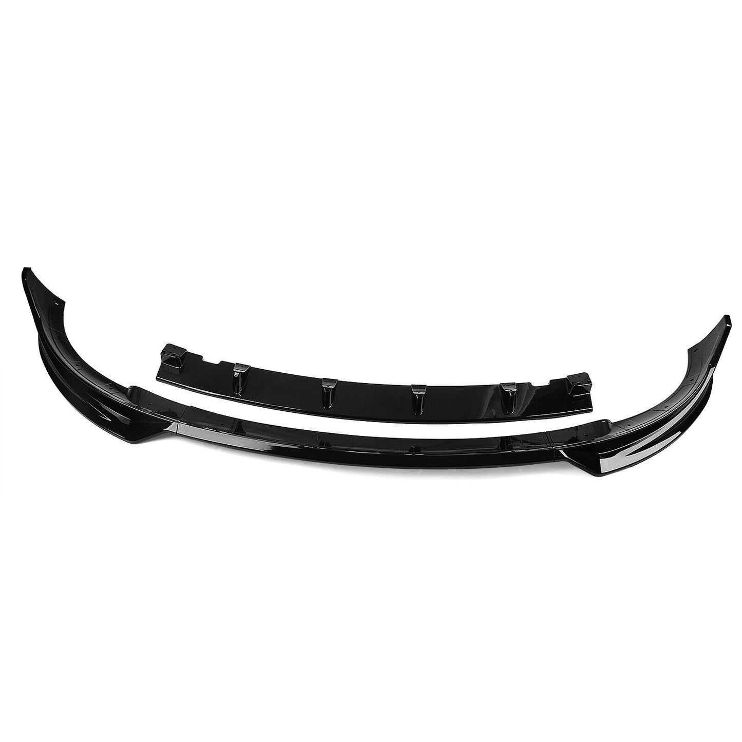 Glossy Black Front Bumper Spoiler Lip Splitter Kit For Tesla Model Y 2020-2023