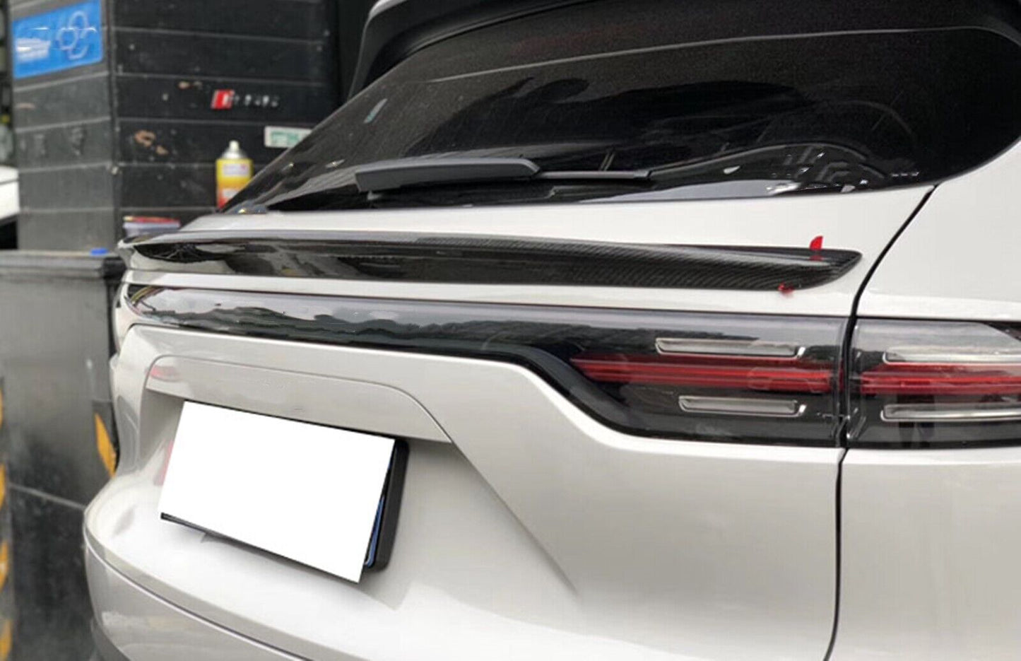 1Set Carbon Fiber Rear Trunk Spoiler Lip Wing For Porsche Cayenne Coupe 2018-22