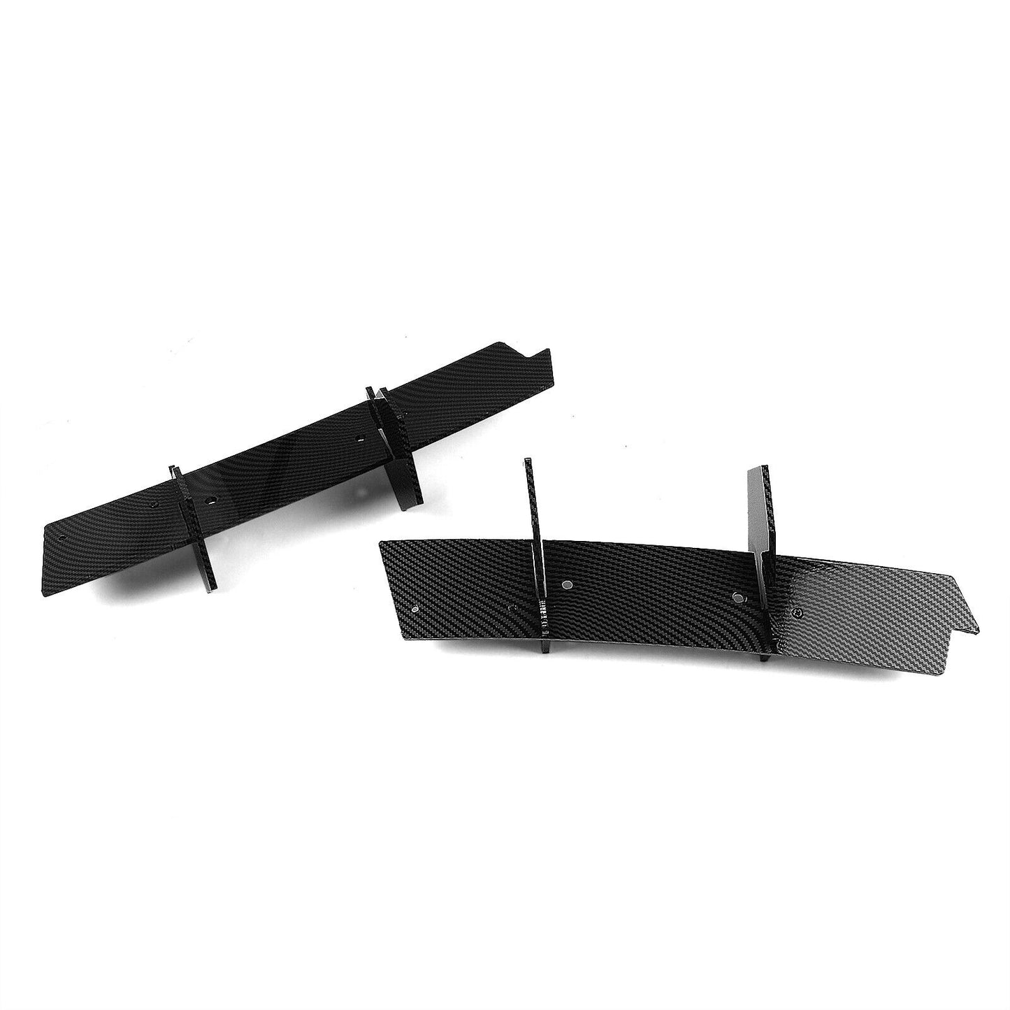 1Set Rear Bumper Diffuser Lip Kit For Ford Mustang 2015-2021 Carbon Fiber Look