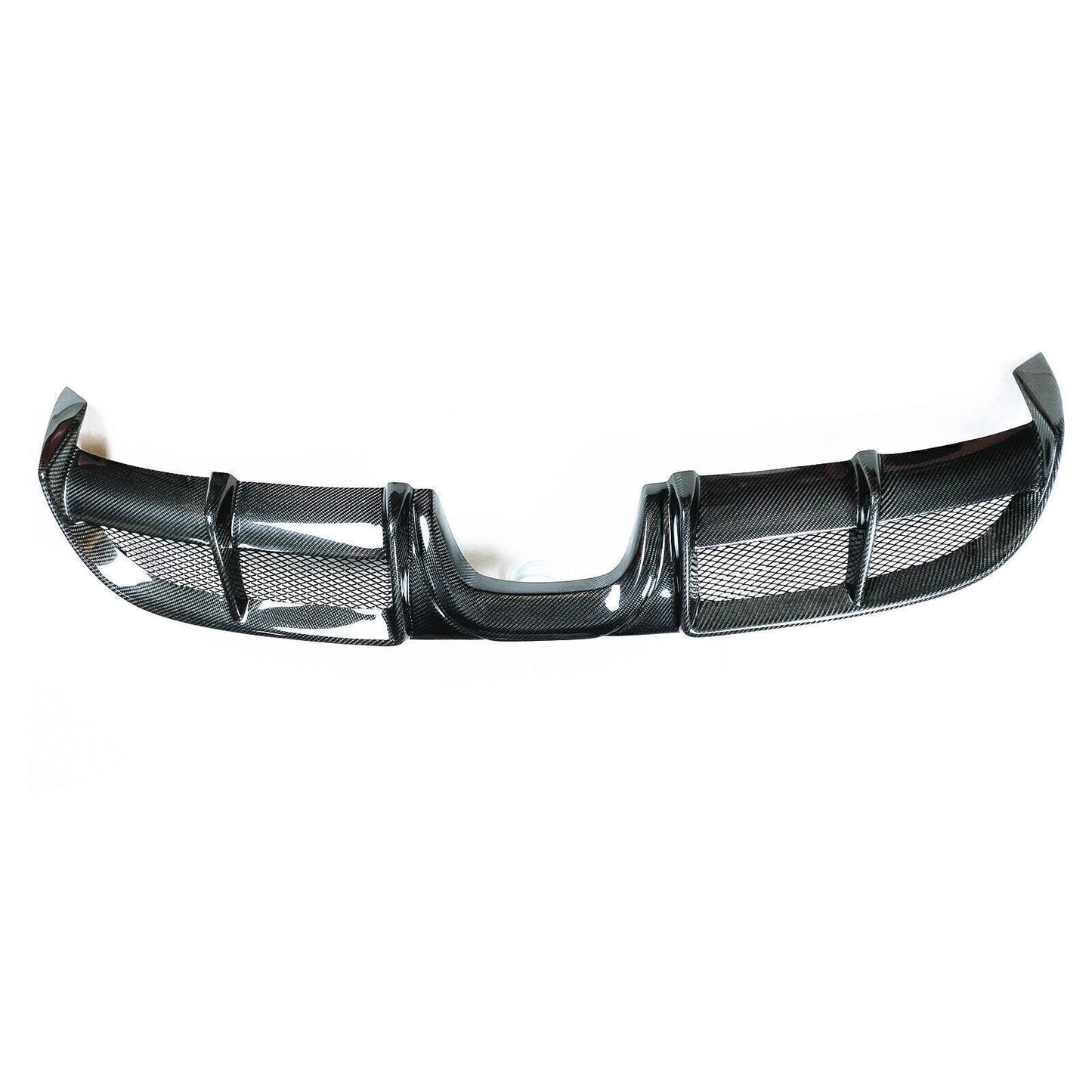 1x Rear Bumper Diffuser Lip For Porsche 718 Boxster Cayman 2016-18 Carbon Fiber