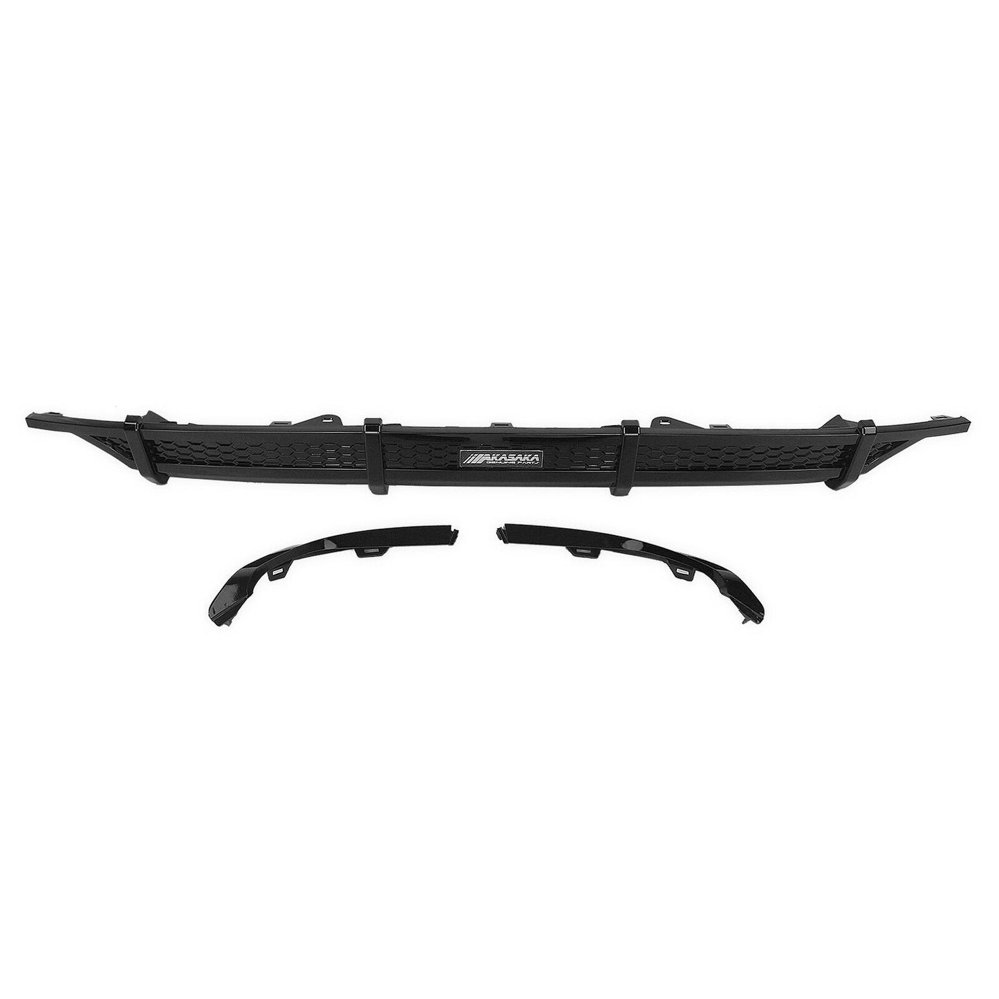 1Set Rear Bumper Diffuser Lip For Honda Accord 2018-2021 AKASAKA Gloss Black