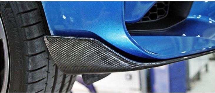 1Pair Car Front Bumper Side Spoiler Canard Cover For BMW F87 M2 2016 2017-2019