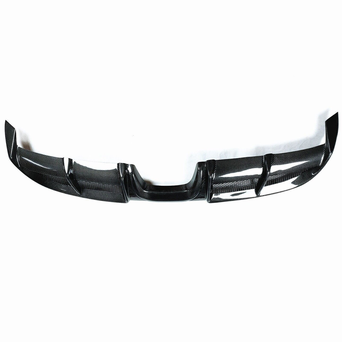 1x Rear Bumper Diffuser Lip For Porsche 718 Boxster Cayman 2016-18 Carbon Fiber