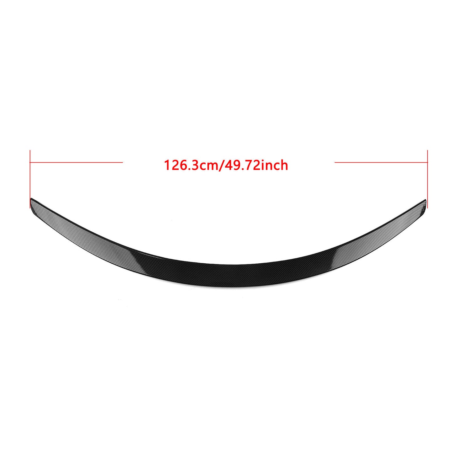 1x Rear Trunk Spoiler Lip Wing Fit For Tesla Model S 2012-2022 Carbon Fiber Look
