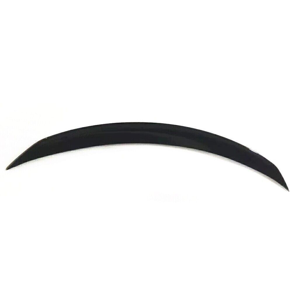 1x Gloss Black Rear Trunk Spoiler Lip For Mercedes Benz E-Coupe 2018 2019-2021