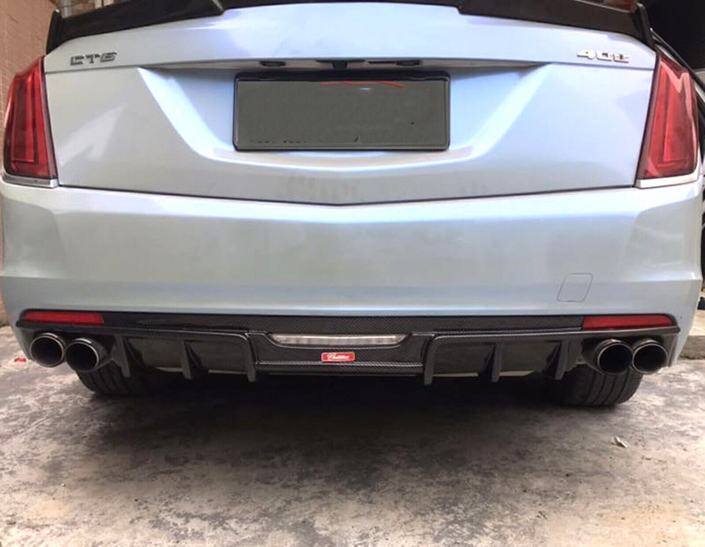 1Set Glossy Black Rear Bumper Diffuser Spoiler For Cadillac CT6 2016 2017-2020