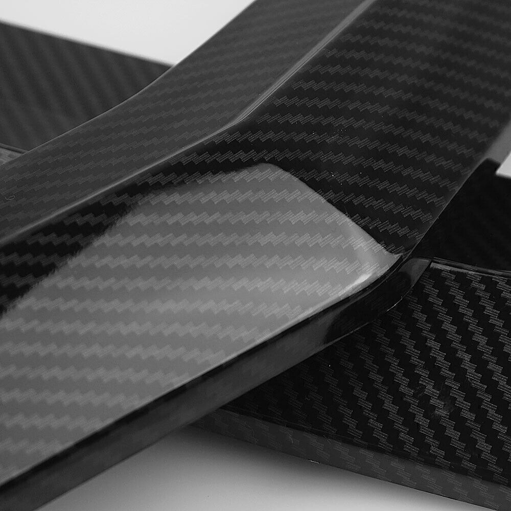 1Set Carbon Fiber Look Front Bumper Spoiler Splitter For Cadillac ATS 2015-2018