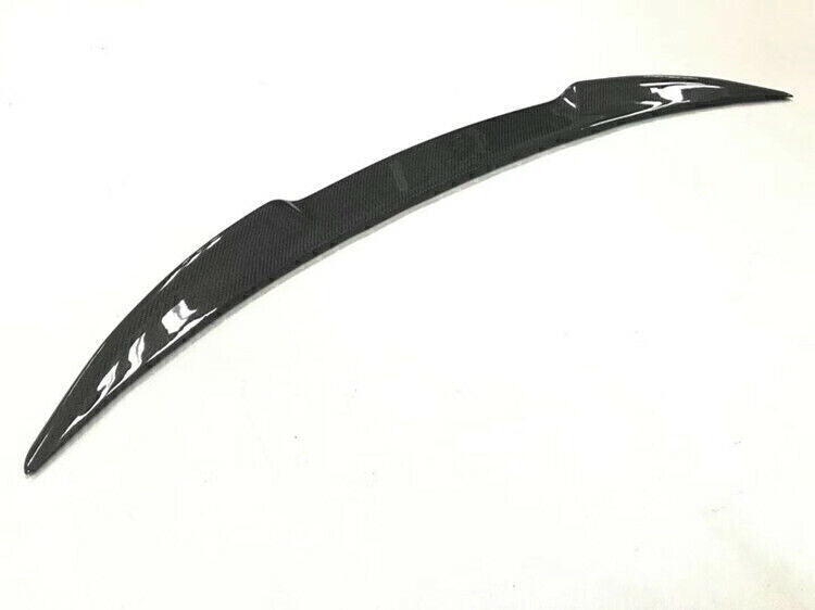 1x Black Real Carbon Fiber Rear Trunk Spoiler Lip For Alfa Romeo 2015-2021 Sedan