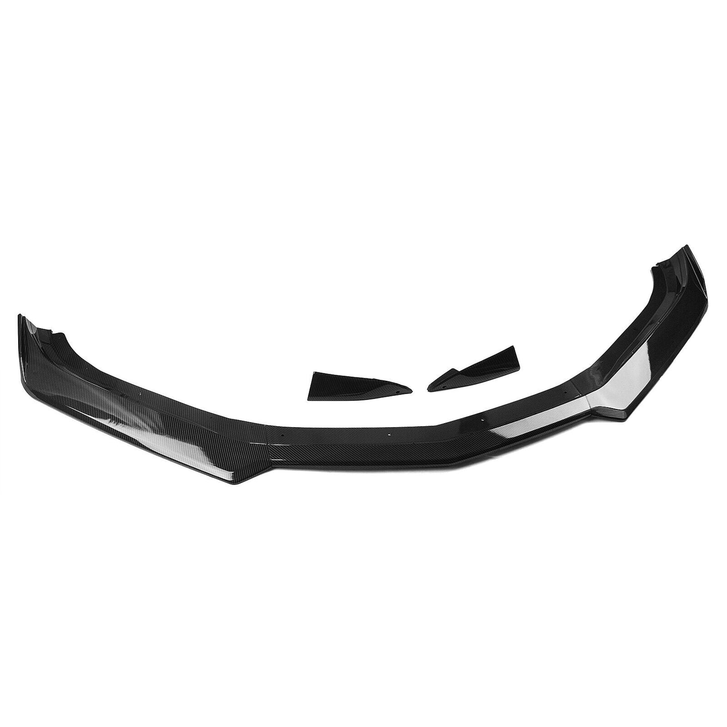 1Set Front Bumper Spoiler Lip Kit For Chevy Camaro 2016-2022 Carbon Fiber Look