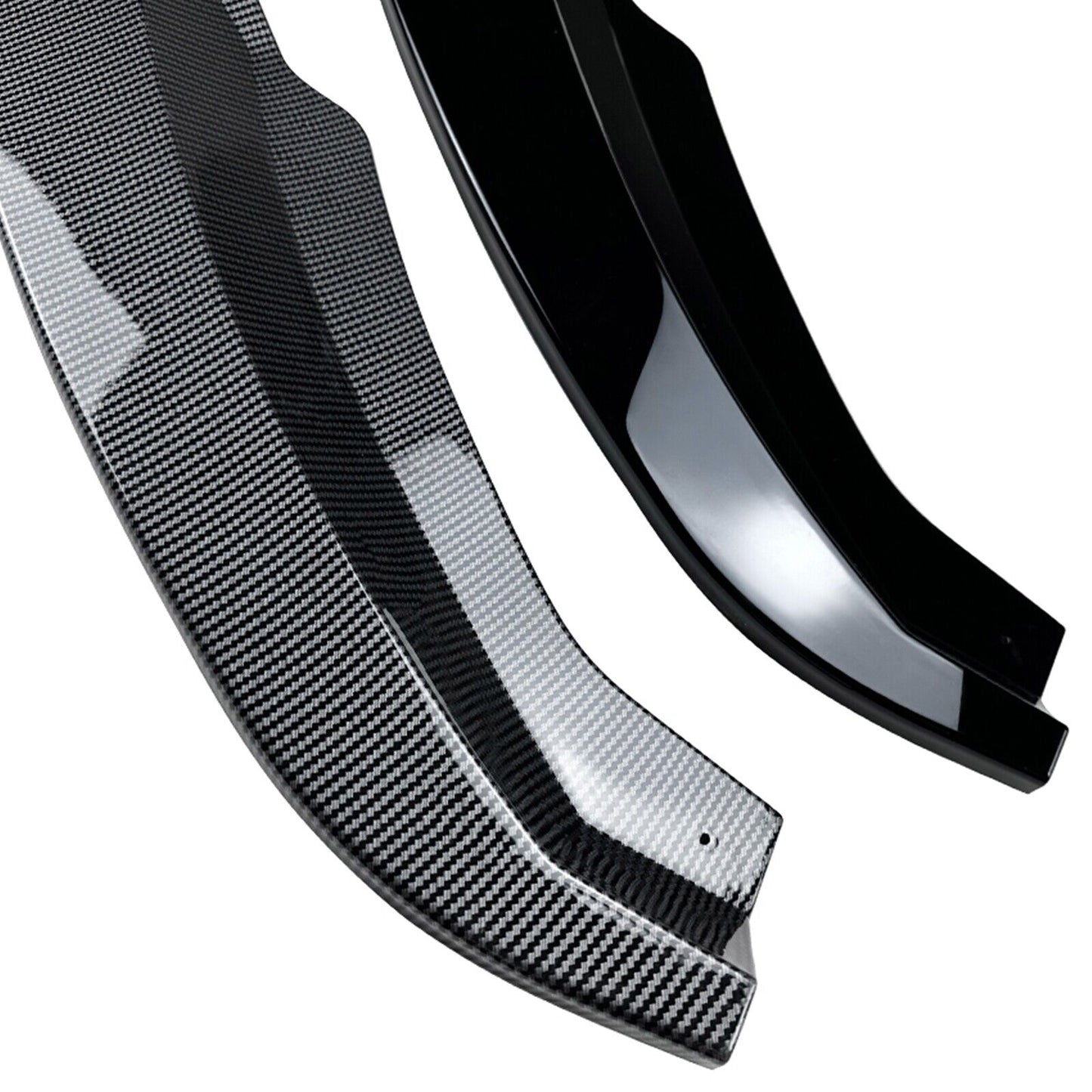1Set Front Bumper Spoiler Lip Kit For Skoda Superb B8 06.2016-2018 Glossy Black